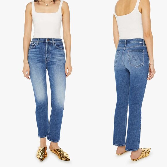 MOTHER Denim High Rise Tripper Flood Sixth Sense, Size 28 - Picture 1 of 11